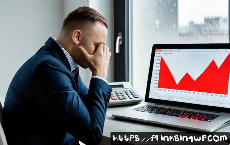 Home 15 감정적 사고와 투자 성과 - Photorealistic Polish investor in a modern Warsaw apartment, sitting at a clean desk with hands clas...